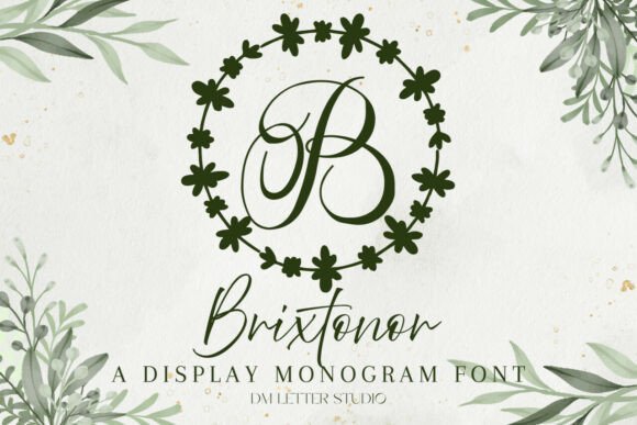 Brixtonor Monogram Font - Featured Image