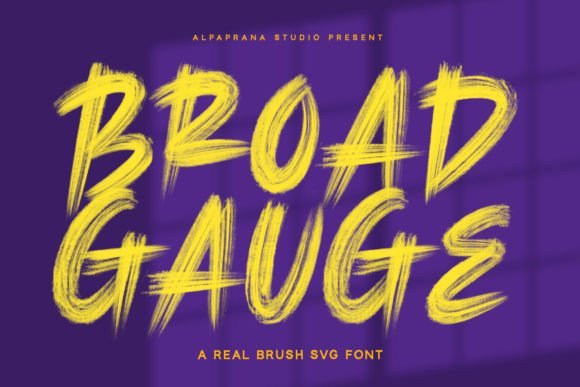 Broad Gauge Font - Featured Image