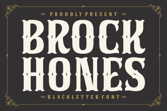 Brock Hones Font - Featured Image