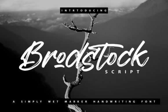 Brodstock Font - Featured Image