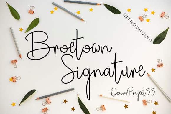 Broetown Signature Font - Featured Image