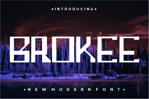 Brokee Font - Featured Image