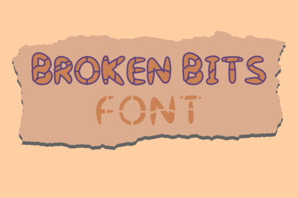 Broken Bits Font - Featured Image