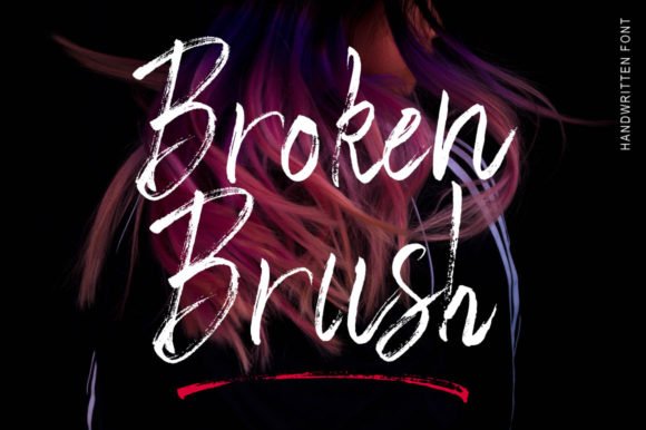 Broken Brush Font - Featured Image