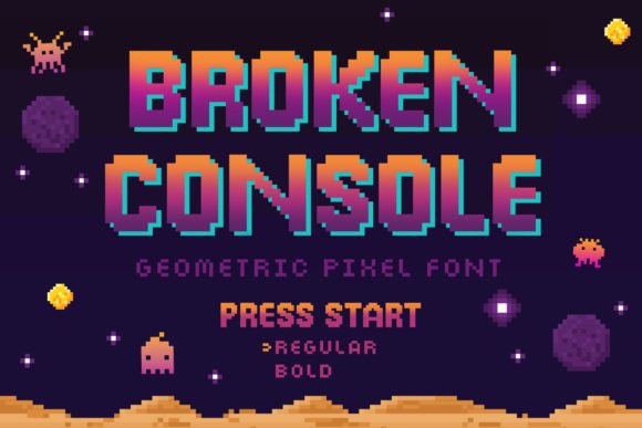 Broken Console Font - Featured Image