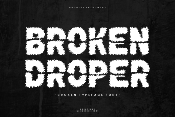 Broken Droper Font - Featured Image
