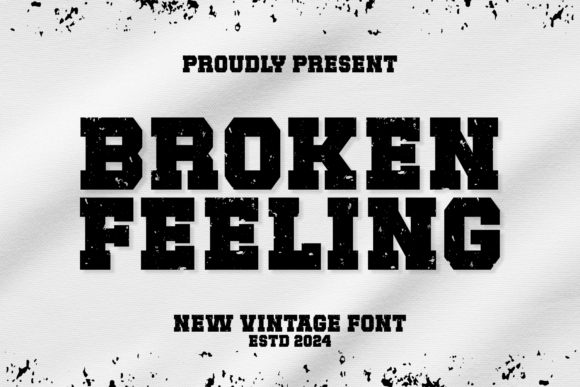 Broken Feeling Font - Featured Image