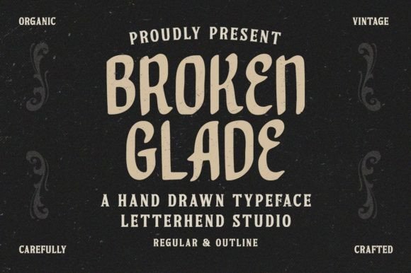 Broken Glade Font - Featured Image