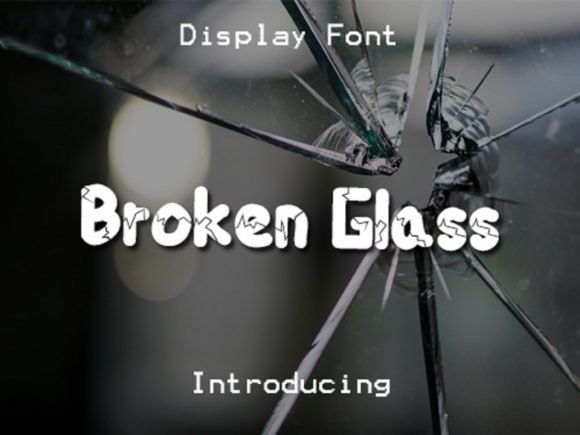 Broken Glass Font - Featured Image