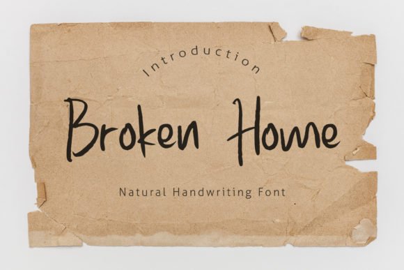 Broken Home Font - Featured Image