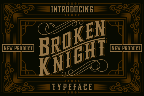 Broken Knight Font - Featured Image