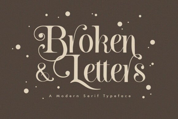 Broken Letters Font - Featured Image