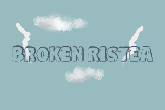 Broken Ristea Font - Featured Image