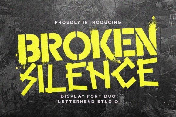 Broken Silence Font - Featured Image