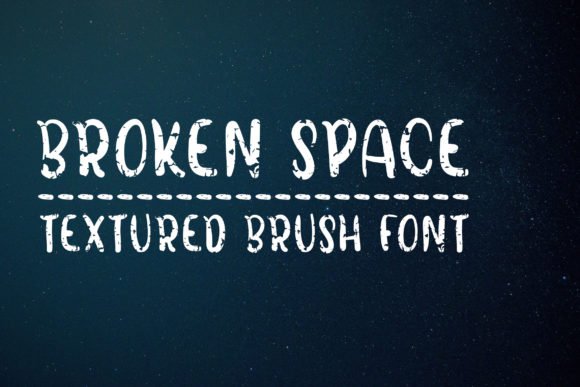 Broken Space Font - Featured Image