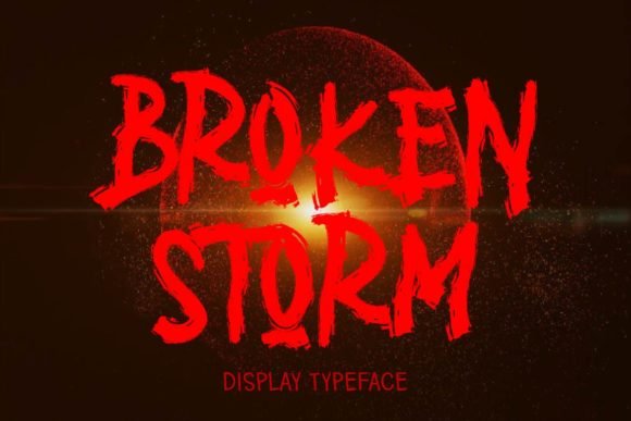 Broken Storm Font - Featured Image