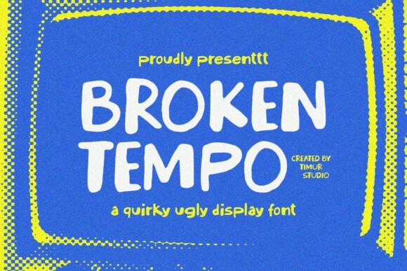 Broken Tempo Font - Featured Image