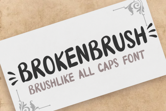Brokenbrush Font - Featured Image