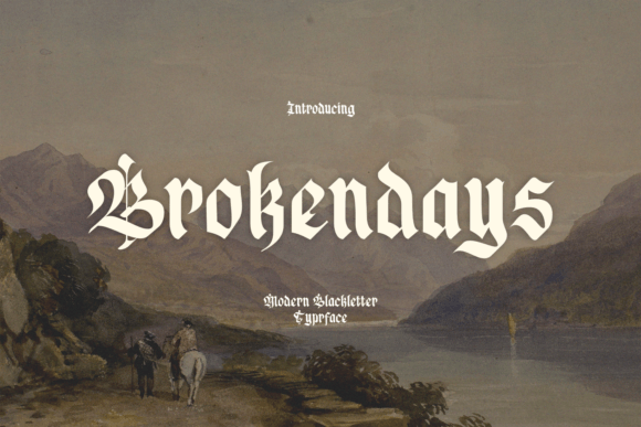 Brokendays Font - Featured Image
