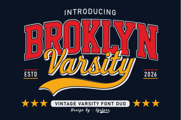 Broklyn Varsity Font - Featured Image