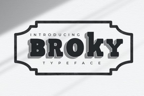 Broky Font - Featured Image