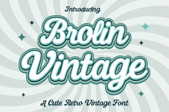 Brolin Vintage Font - Featured Image