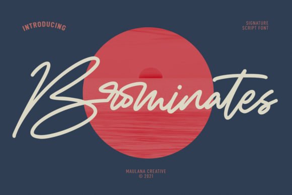 Brominates Signature Font - Featured Image