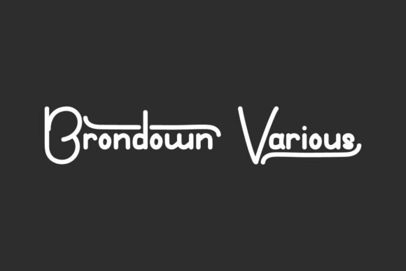 Brondown Various Font - Featured Image