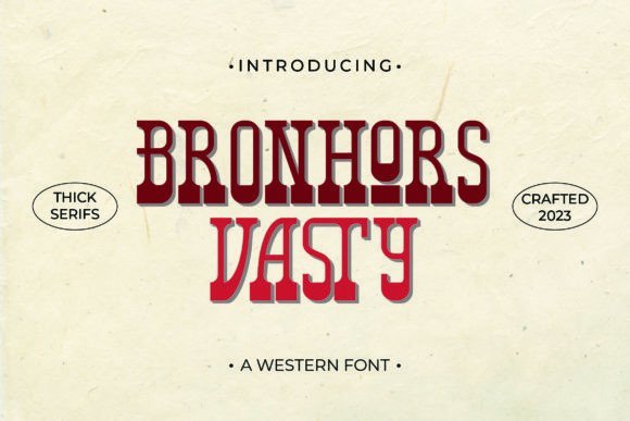 Bronhors Vasty Font - Featured Image