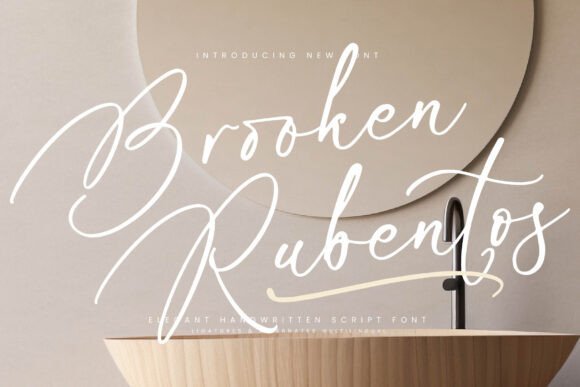 Brooken Rubentos Font - Featured Image