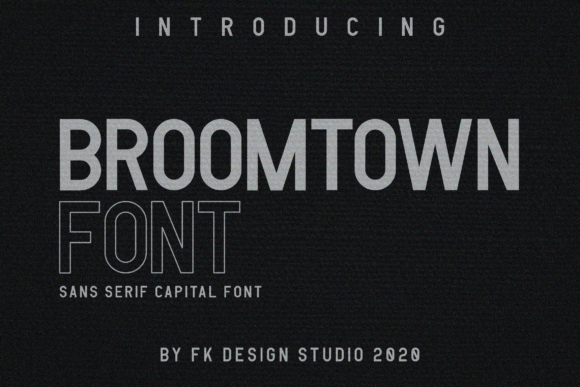 Broomtown Font - Featured Image
