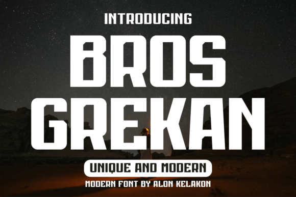 Bros Grekan Font - Featured Image