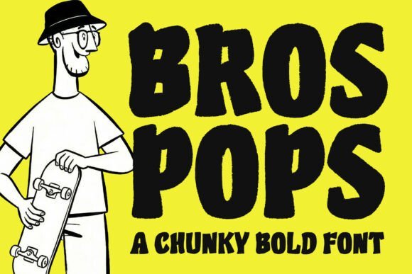 Bros Pops Font - Featured Image