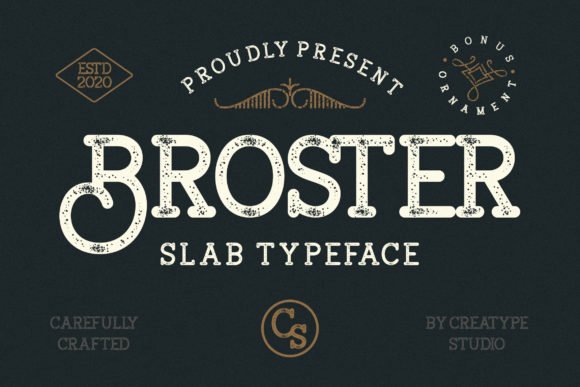 Broster Font - Featured Image