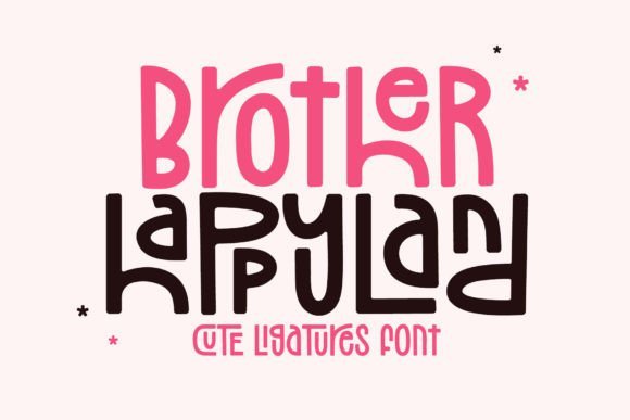 Brother Happyland Font - Featured Image