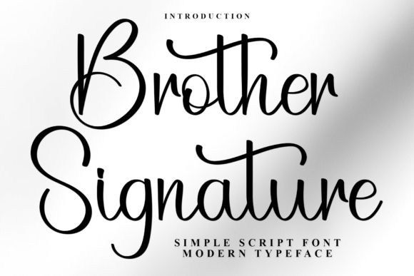 Brother Signature Font - Featured Image