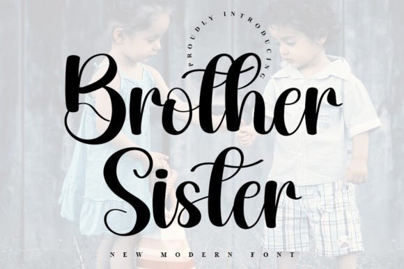 Brother Sister Font - Featured Image
