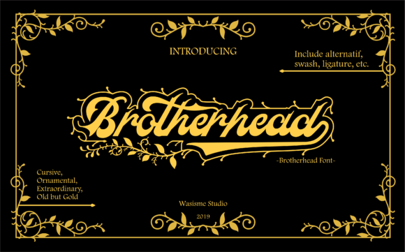 Brotherhead Font - Featured Image