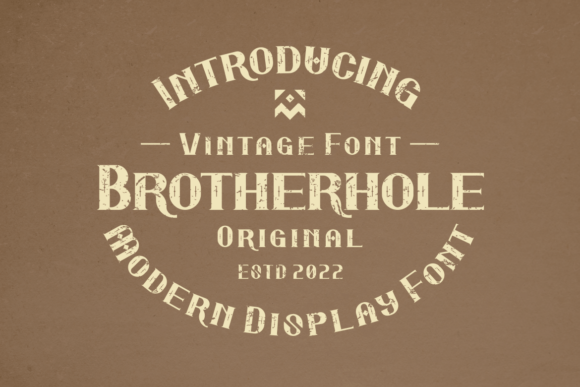 Brotherhole Font - Featured Image