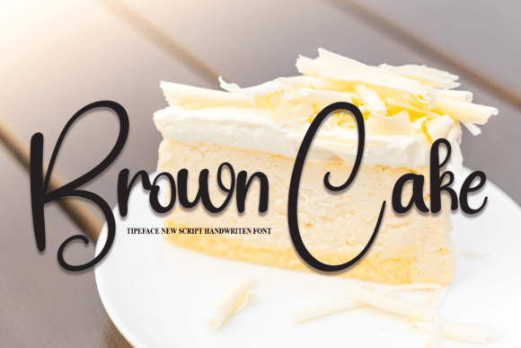 Brown Cake Font - Featured Image