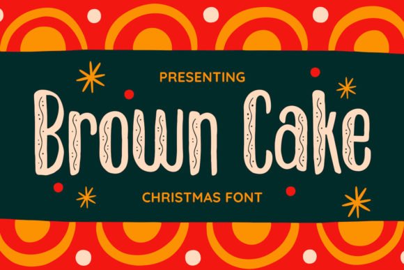 Brown Cake Font - Featured Image