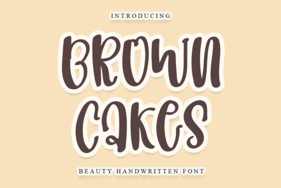 Brown Cakes Font - Featured Image
