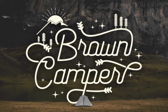Brown Camper Font - Featured Image