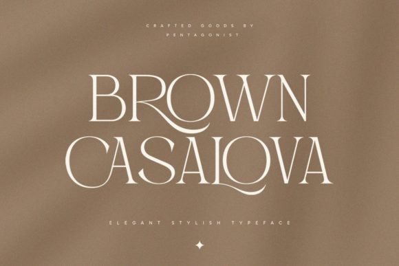 Brown Casalova Font - Featured Image