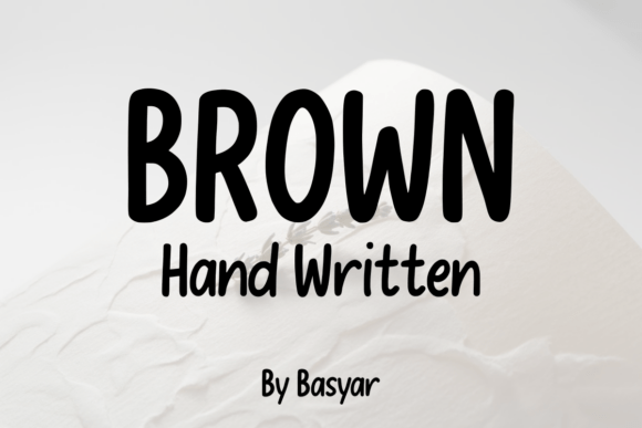 Brown Hand Written Font - Featured Image