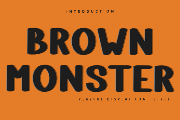Brown Monster Font - Featured Image