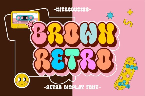 Brown Retro Font - Featured Image