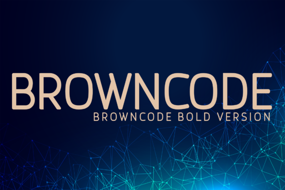 Browncode Bold Font - Featured Image