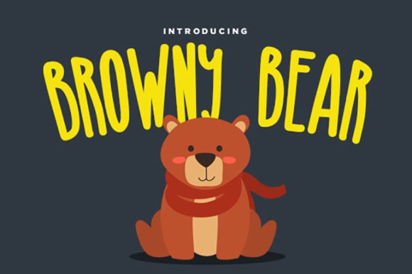 Browny Bear Font - Featured Image