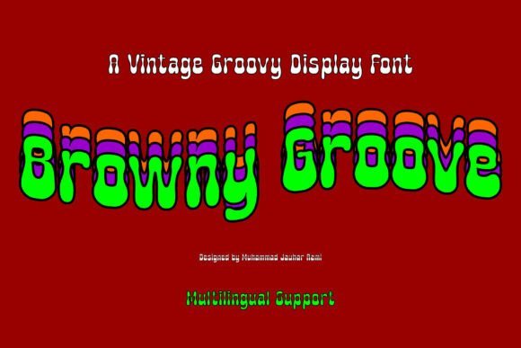 Browny Groove Font - Featured Image